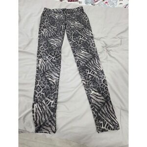 Women's Wild Animal Print Skinny Pants Safari Leopard Zebra‎ Snake Pattern